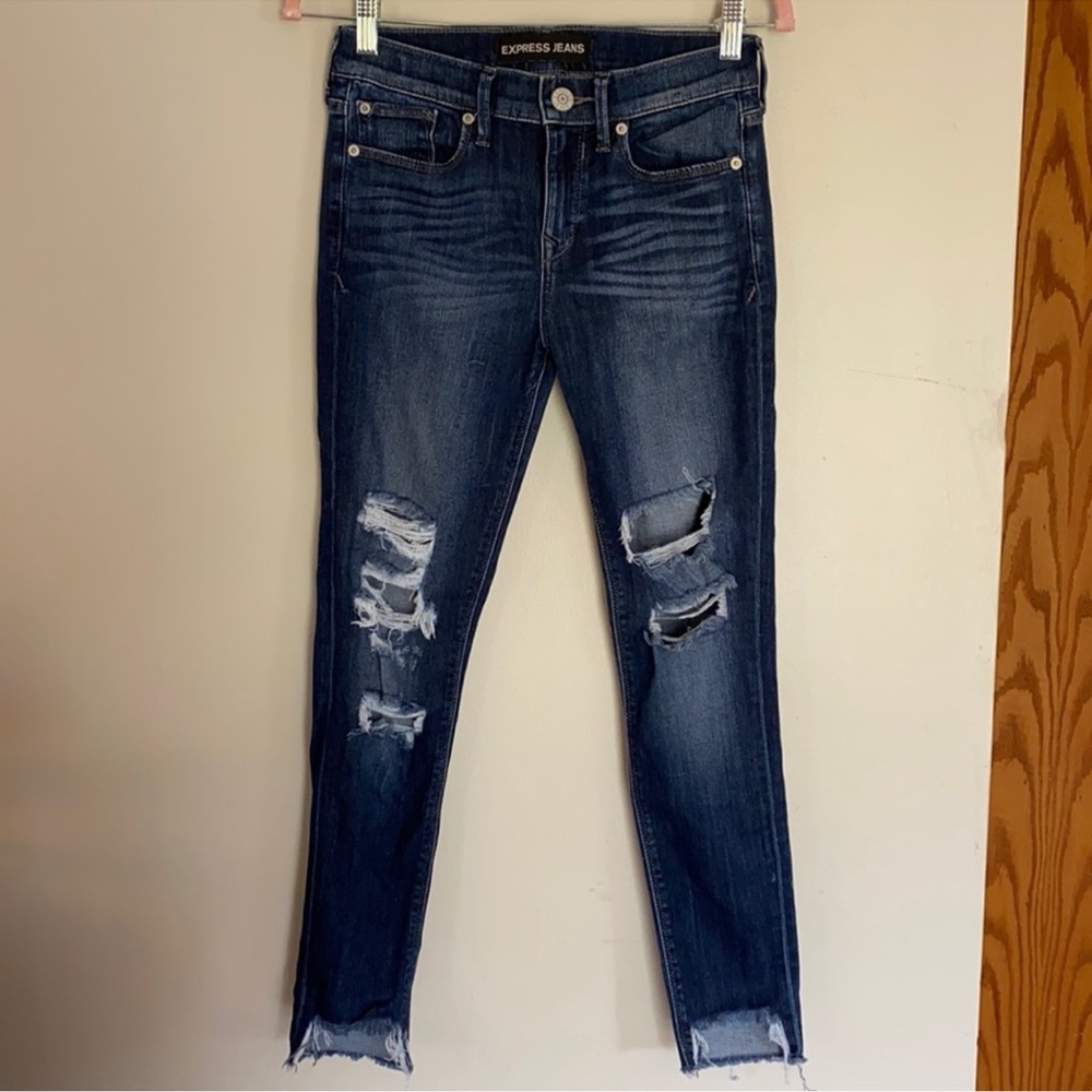 Express Ankle Mid-Rise Leggings
